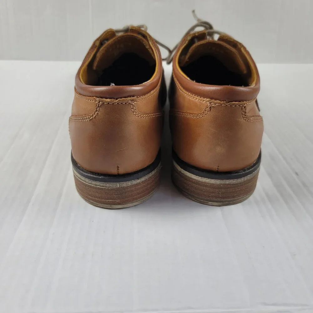 GBX Leather Cap Toe Oxford Dress Shoes Brown Mens Size 13 Lace Up